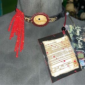 Bloody Ripper Rhinestone Drip Choker